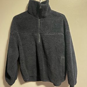 Navy blue shepra half zip